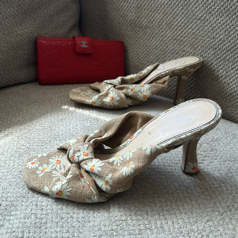 🆕🌼Jessica Simpson Floral Rattan Bow Sandals - Picture 4 of 7